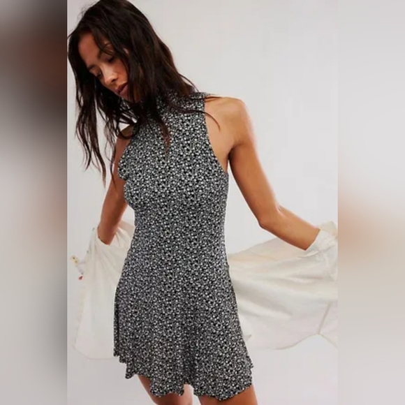 NWOT Free People Check It Mini Dress - Picture 5 of 8